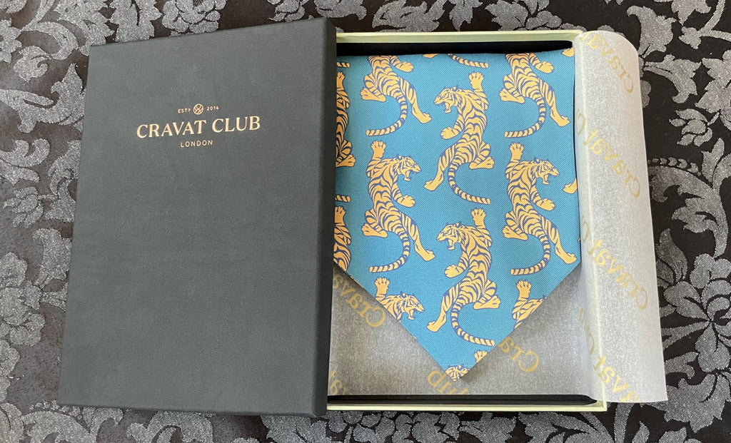 TigerTie Cravate à Rayures Élégante - Largeur 8 Cm - Qualité Premium 100% Polyester