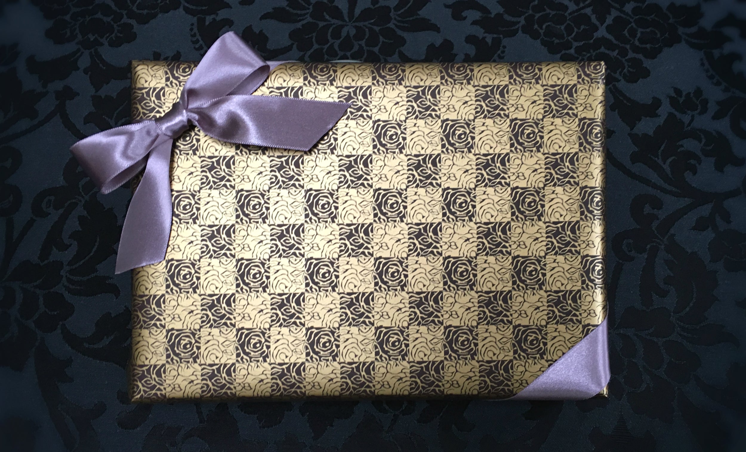 Brown & Gold Gift Wrap