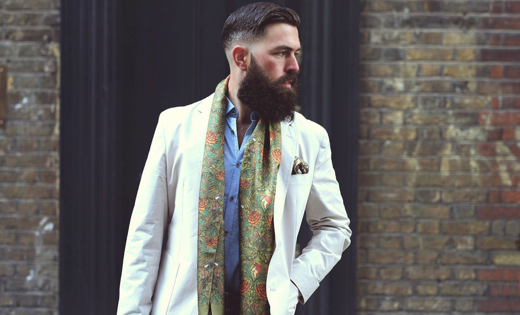 HIDDEN CURIOSITIES V - Men's Printed Silk Scarf - Cravat Club London