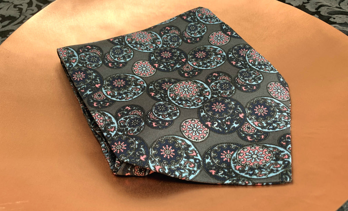 ZHAO - Printed Silk Day Cravat - Cravat Club London